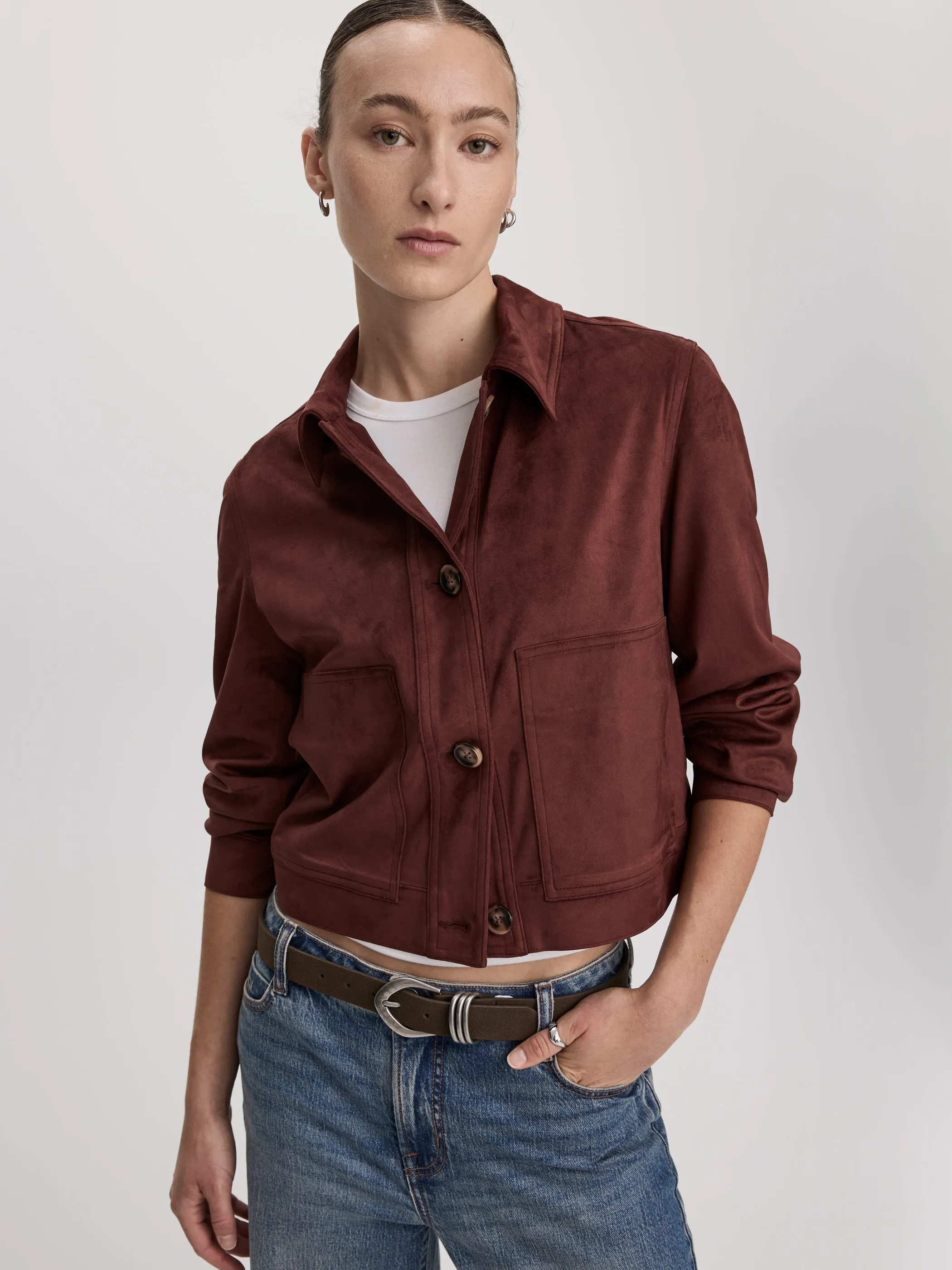Faux Suede Jacket sold by Reitmans product image thumbnail 3