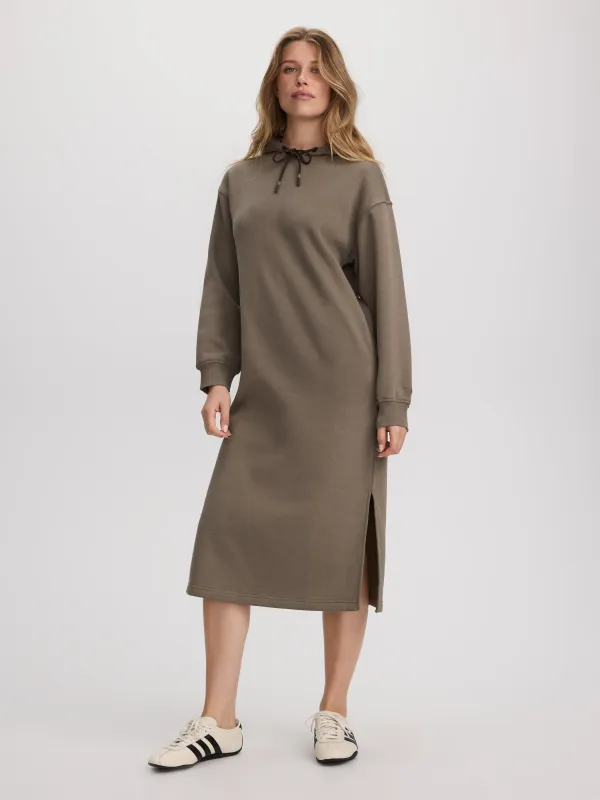 French Terry Hooded Midi Dress - Hyba made by Reitmans
