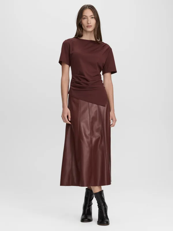 Faux Leather Midi Skirt made by Reitmans