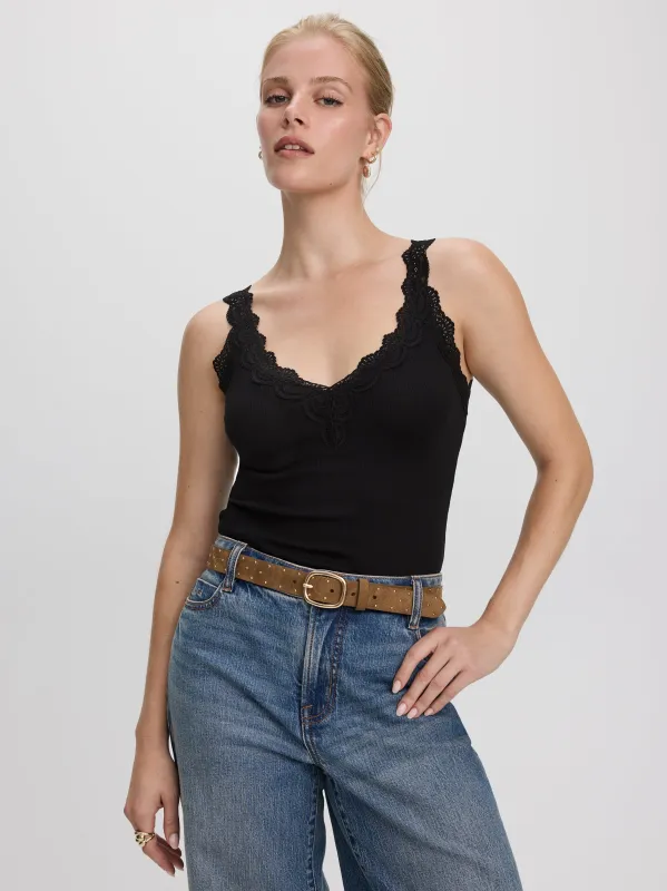 V-Neck Cami with Lace Trim made by Reitmans