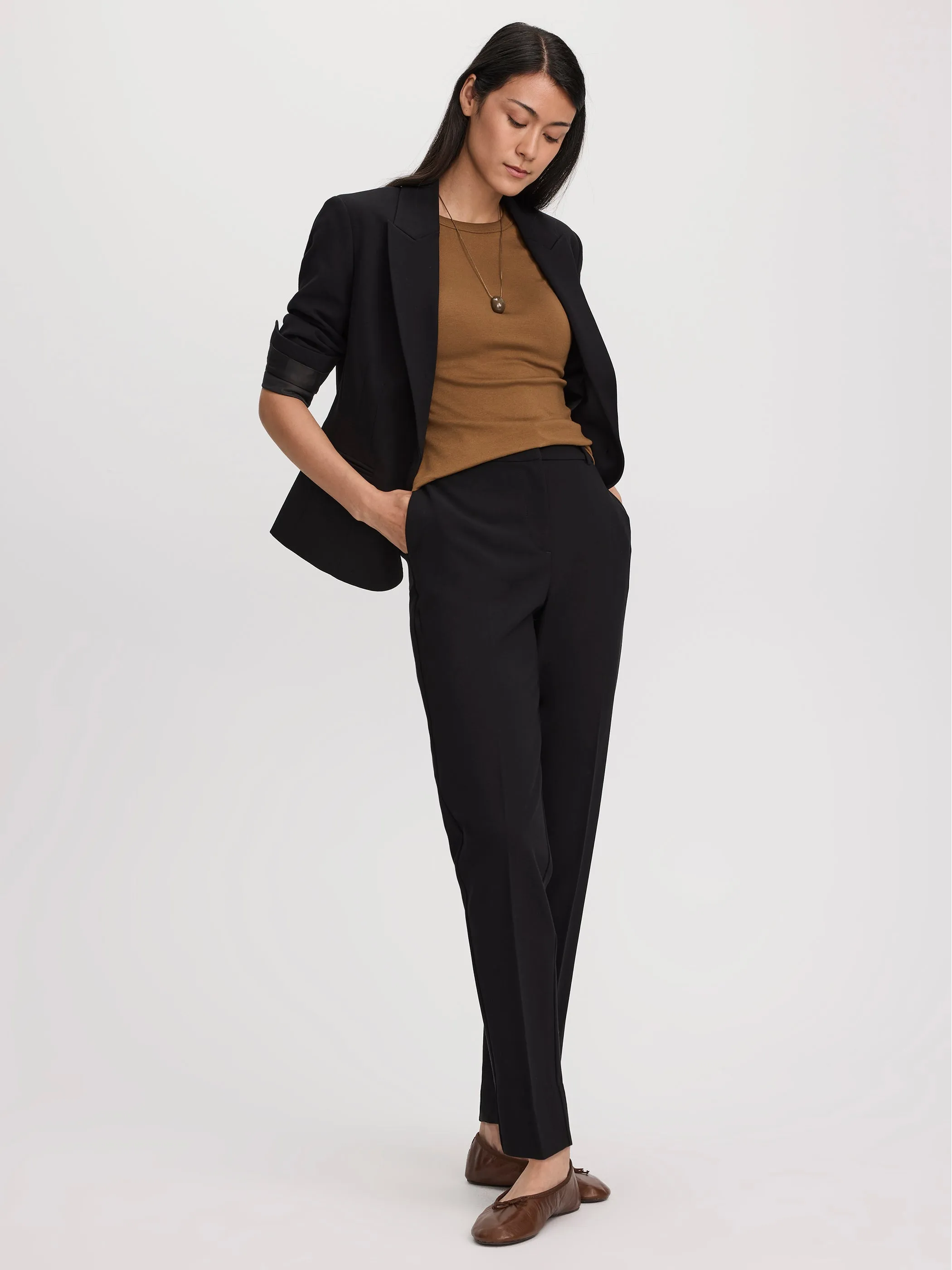 Slim-Leg High-Rise Ankle Pant sold by Reitmans