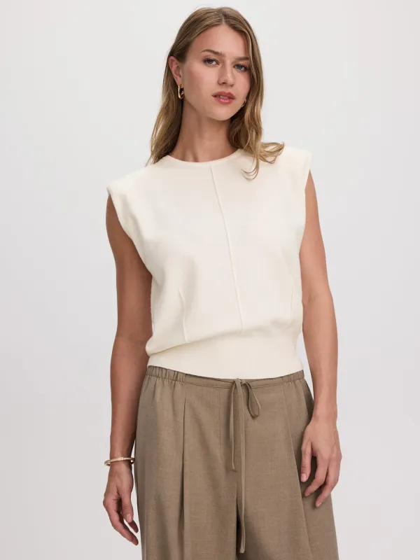 Sleeveless Crew-Neck Sweater Vest made by Reitmans