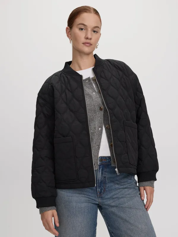 Quilted Bomber Jacket made by Reitmans