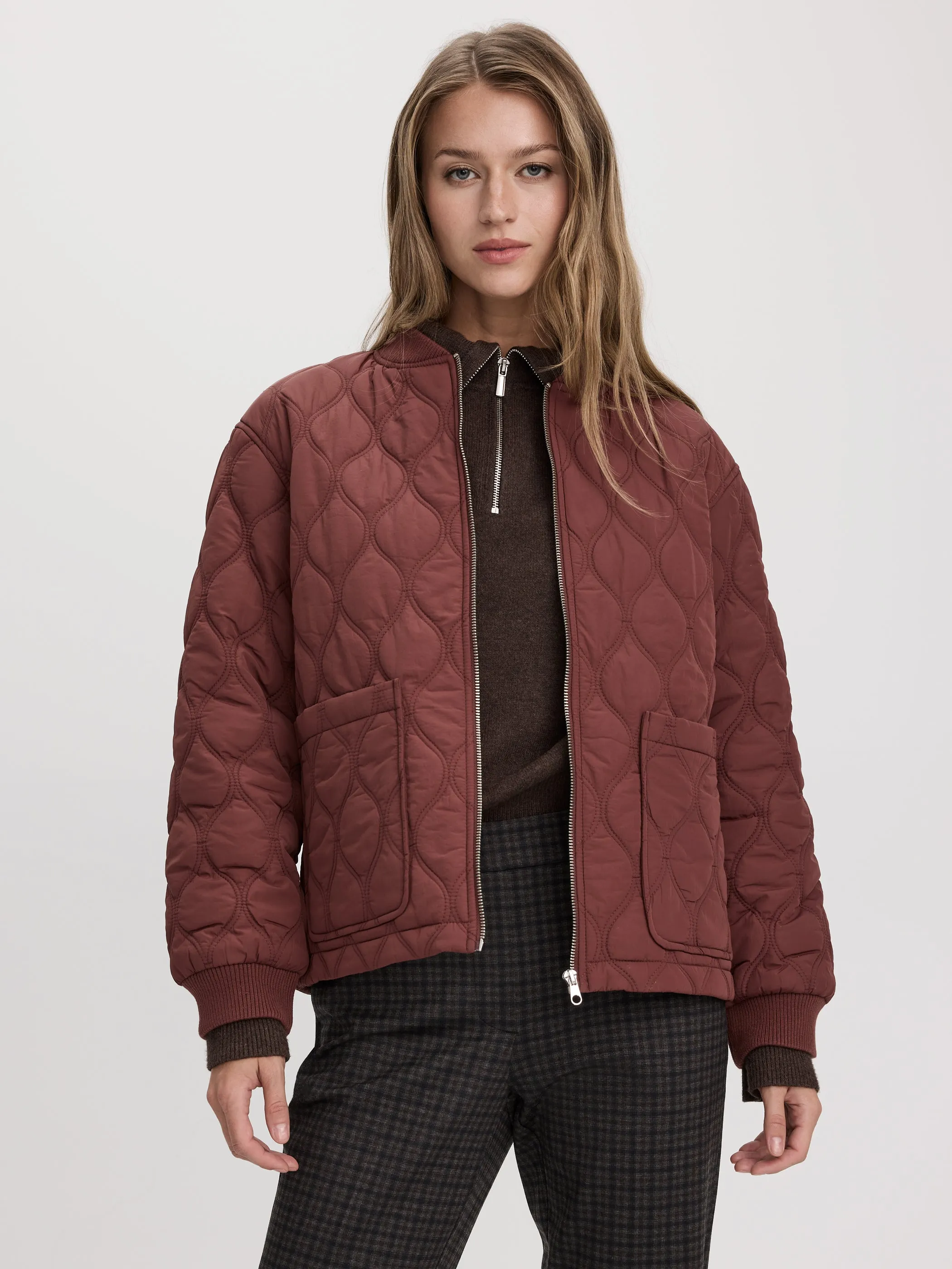 Quilted Bomber Jacket sold by Reitmans product image thumbnail 5