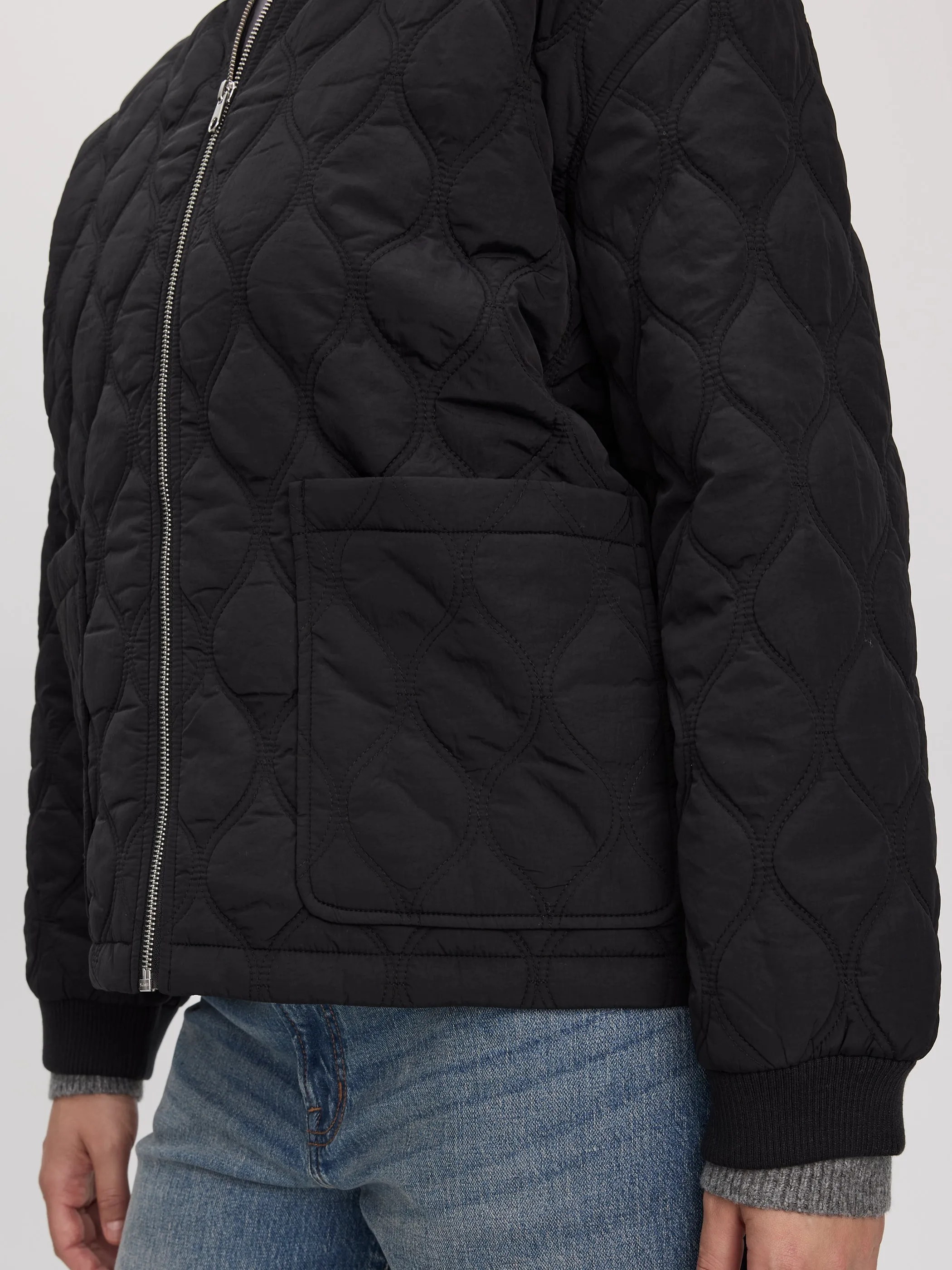 Quilted Bomber Jacket sold by Reitmans product image thumbnail 2