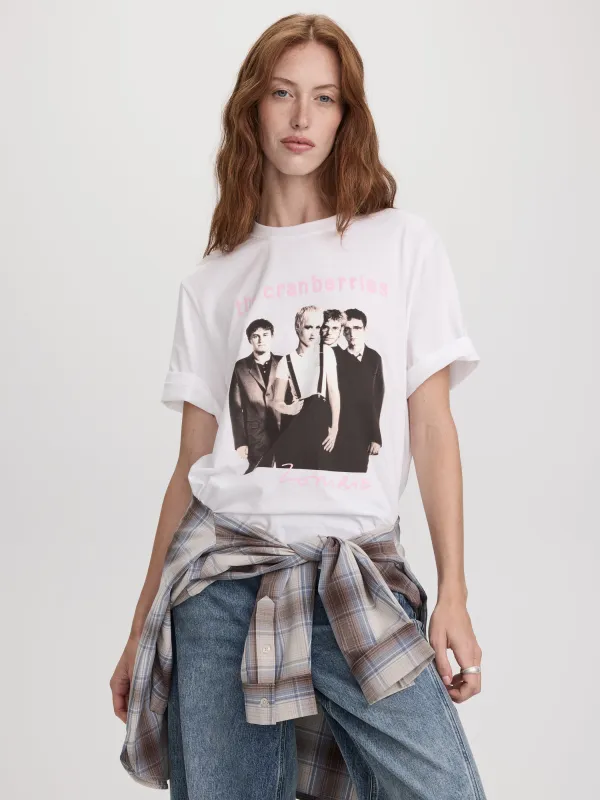 Short-Sleeve Crew-Neck Long T-Shirt with Print made by Reitmans