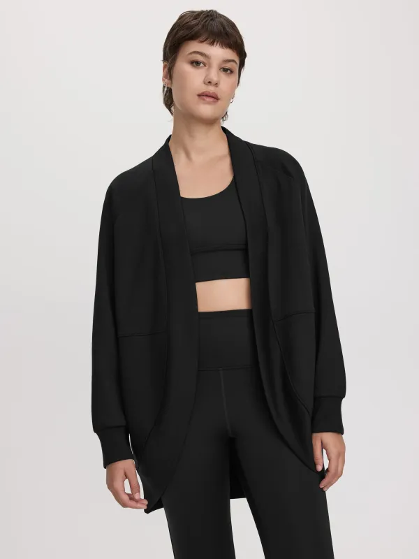 Long-Sleeve Open Cardigan with Pockets - HYLUX Hyba made by Reitmans