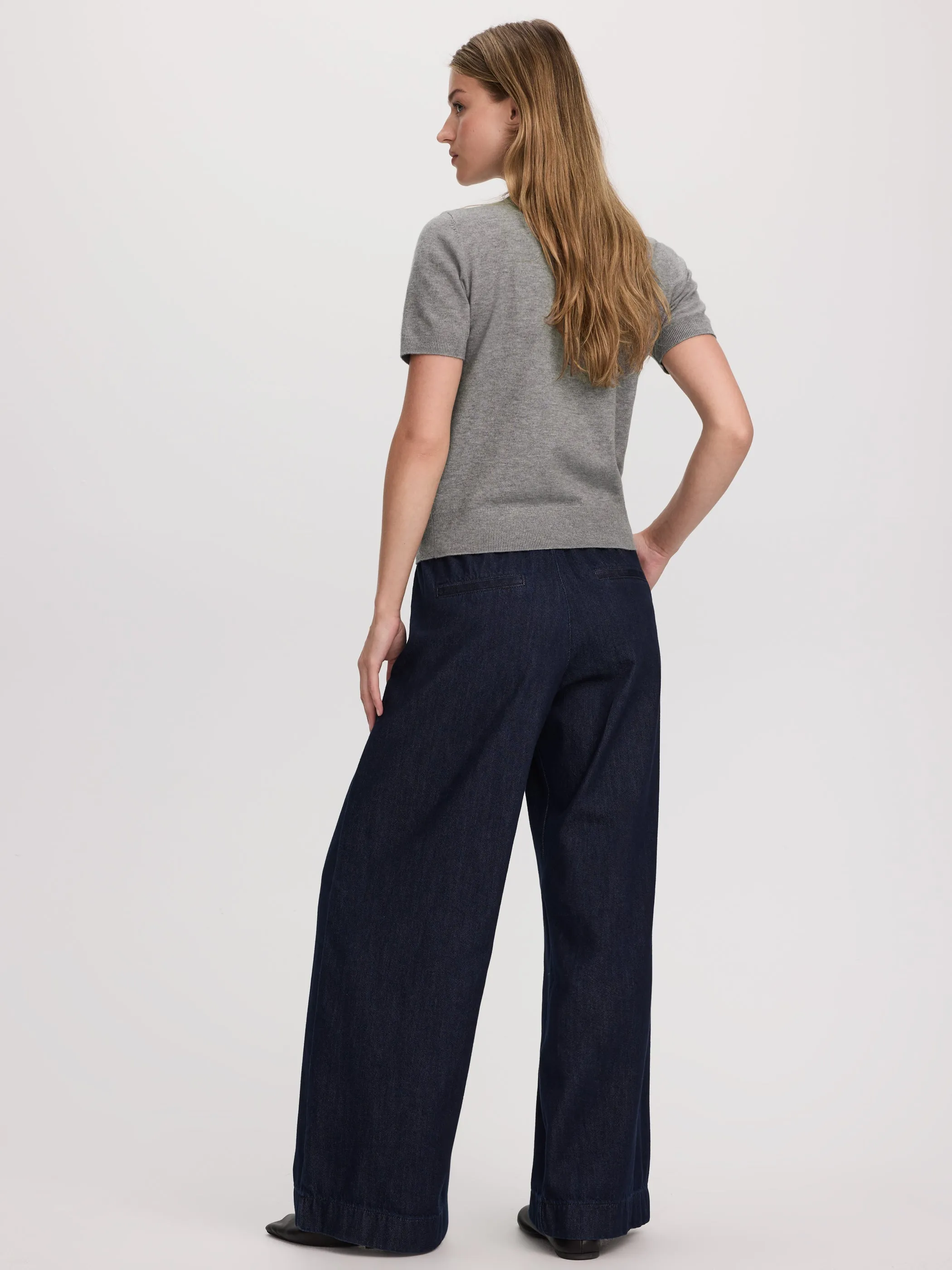 Wide-Leg High-Rise Jean with Sash sold by Reitmans product image thumbnail 5