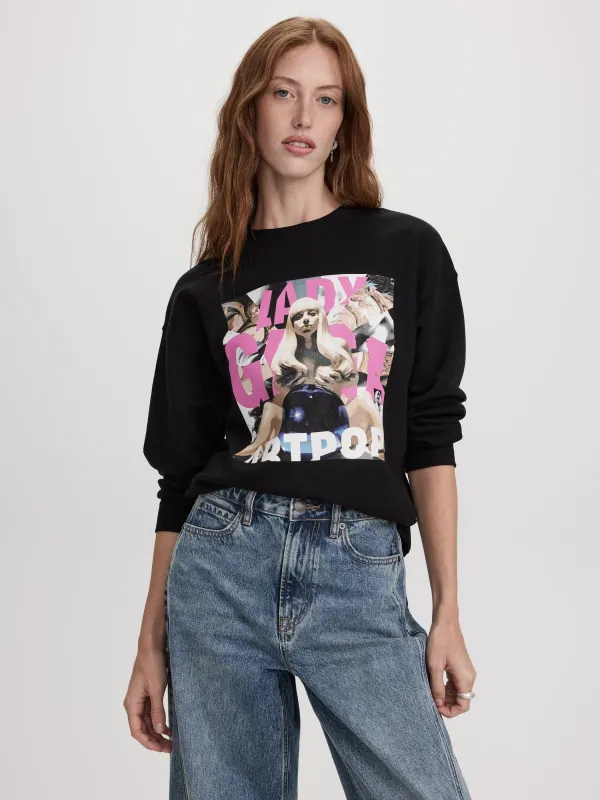 Long-Sleeve Crew-Neck Fleece Top with Print made by Reitmans