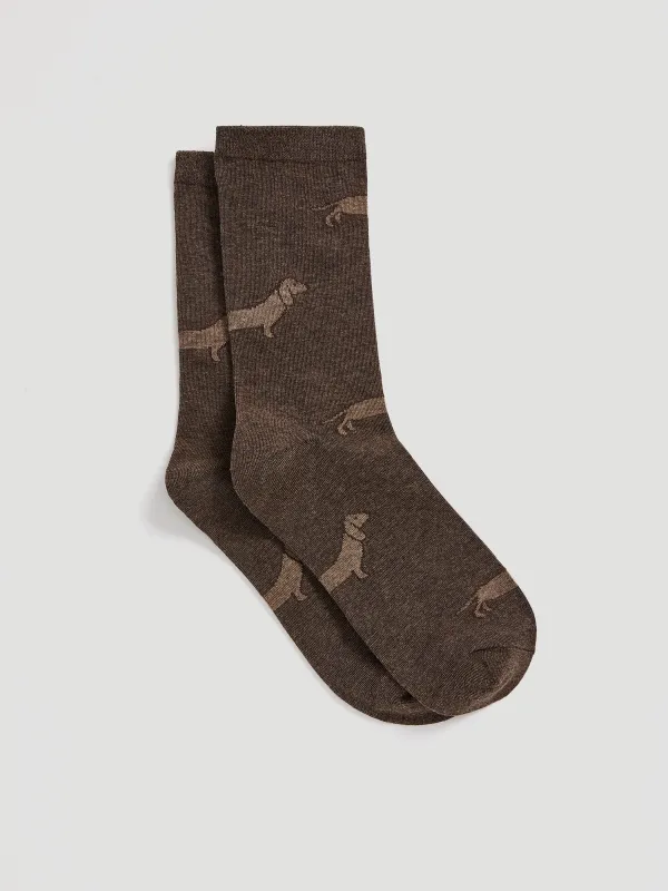 Crew Socks with Dogs made by Reitmans