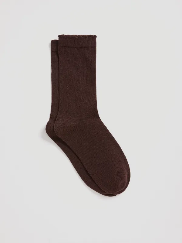 Pointelle Crew Socks made by Reitmans