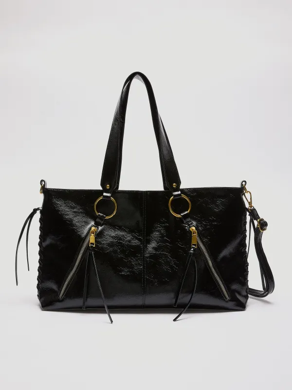Faux Leather Tote Bag made by Reitmans