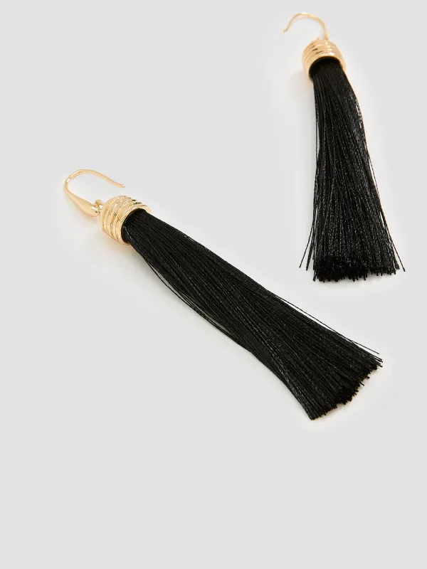 Earrings with Fringe Pendants made by Reitmans