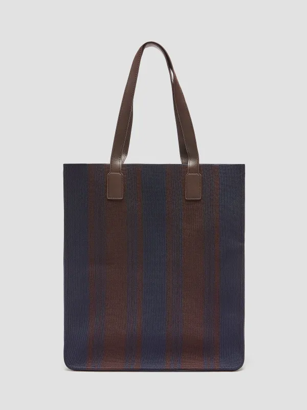 Striped Woven Tote Bag made by Reitmans