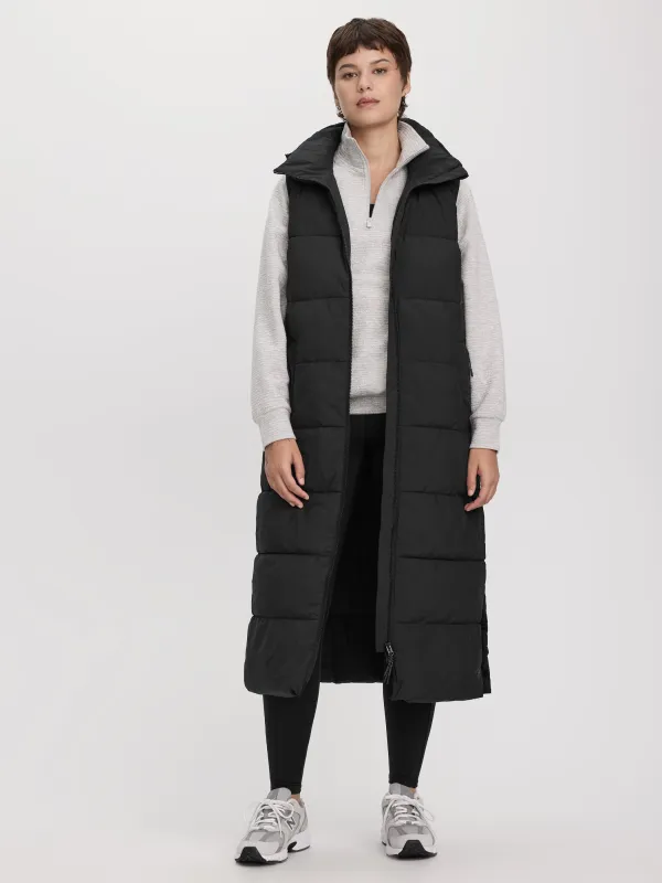 Long Quilted Sleeveless Vest - Hyba made by Reitmans
