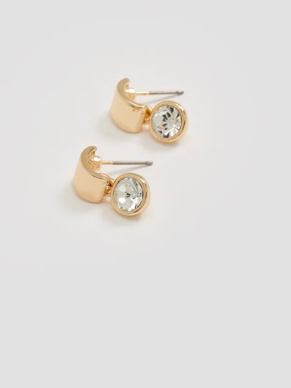 Earrings with Rhinestones made by Reitmans