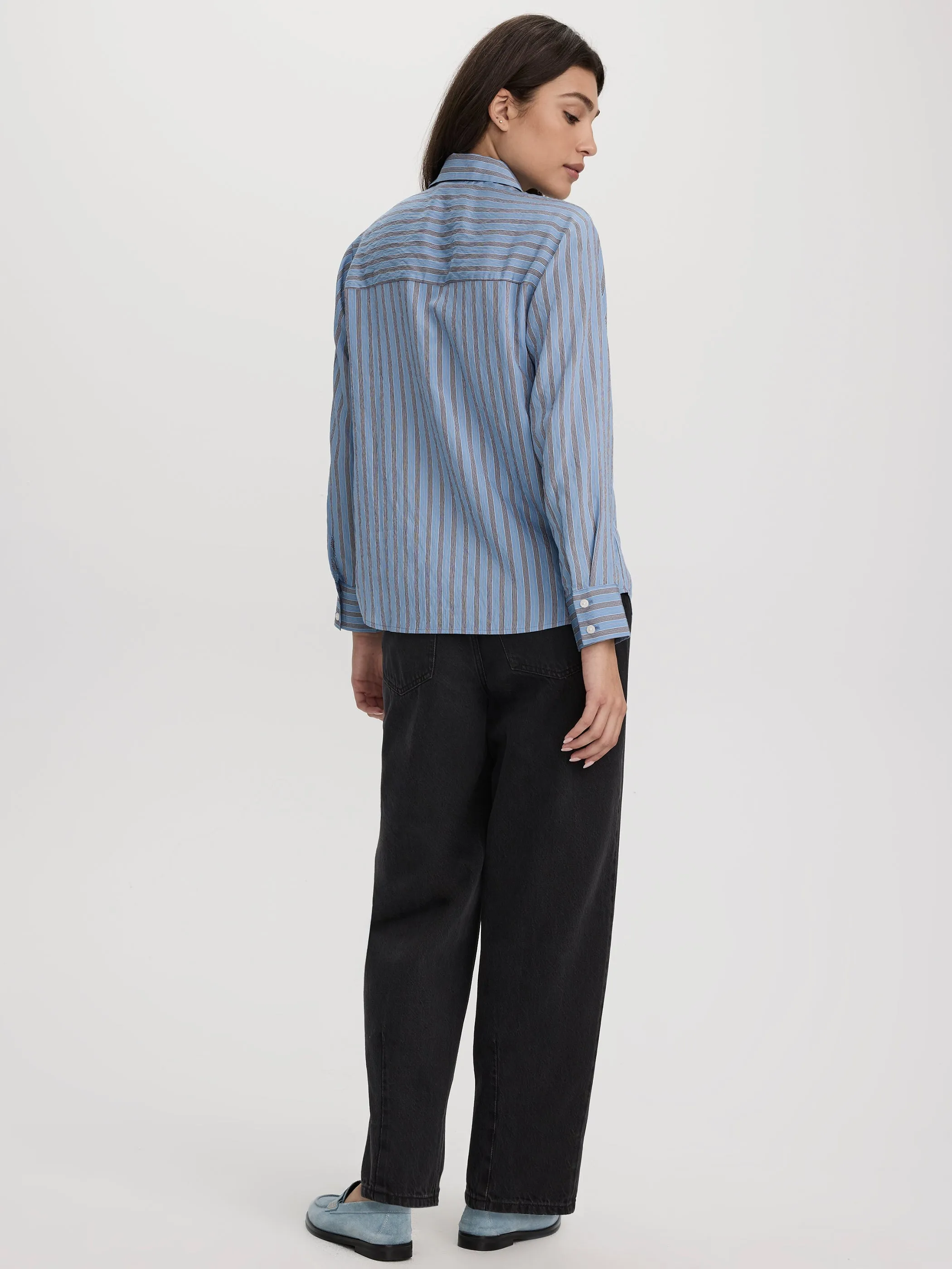 Striped Long-Sleeve Blouse sold by Reitmans product image thumbnail 3