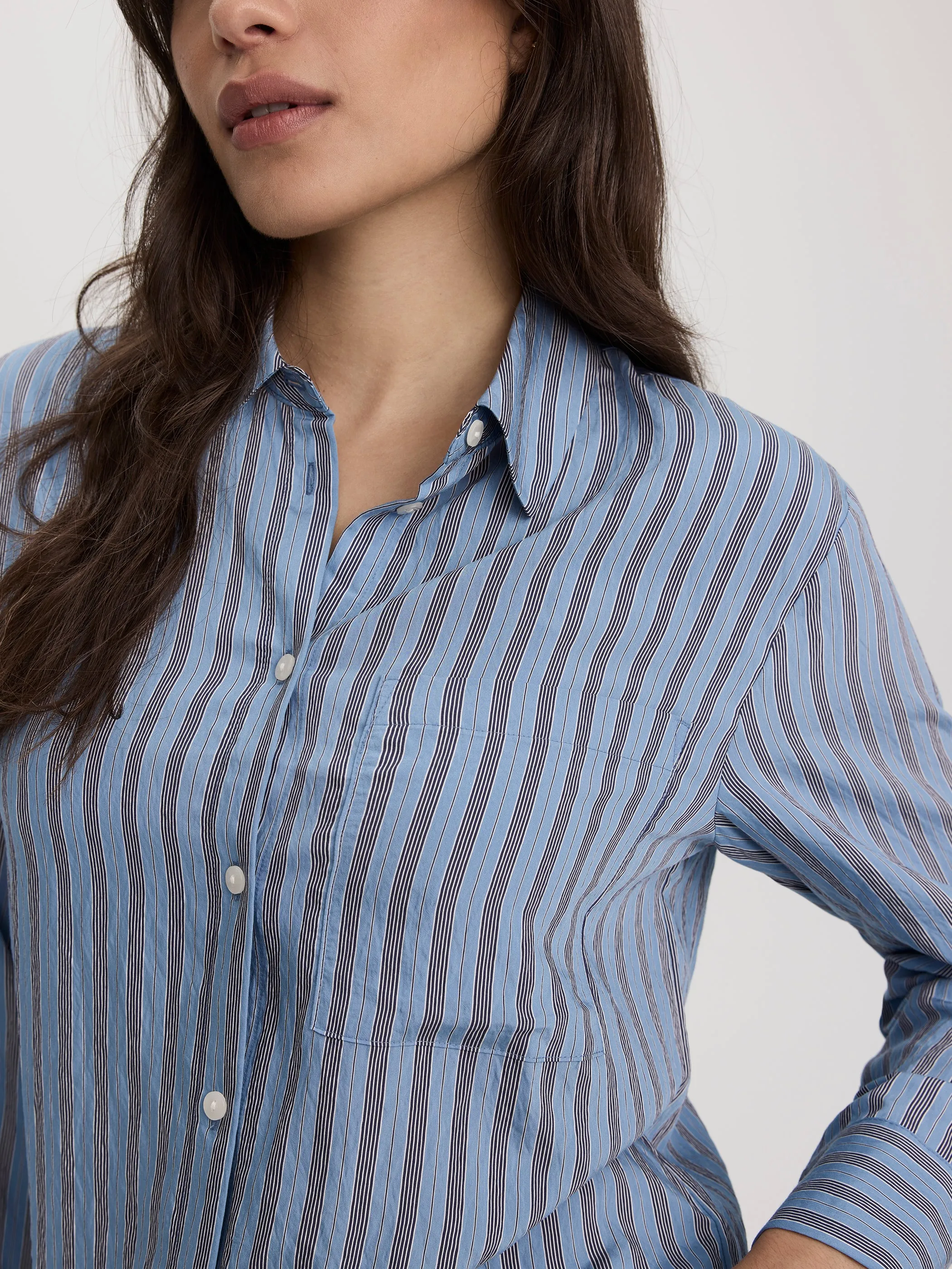 Striped Long-Sleeve Blouse sold by Reitmans product image thumbnail 2