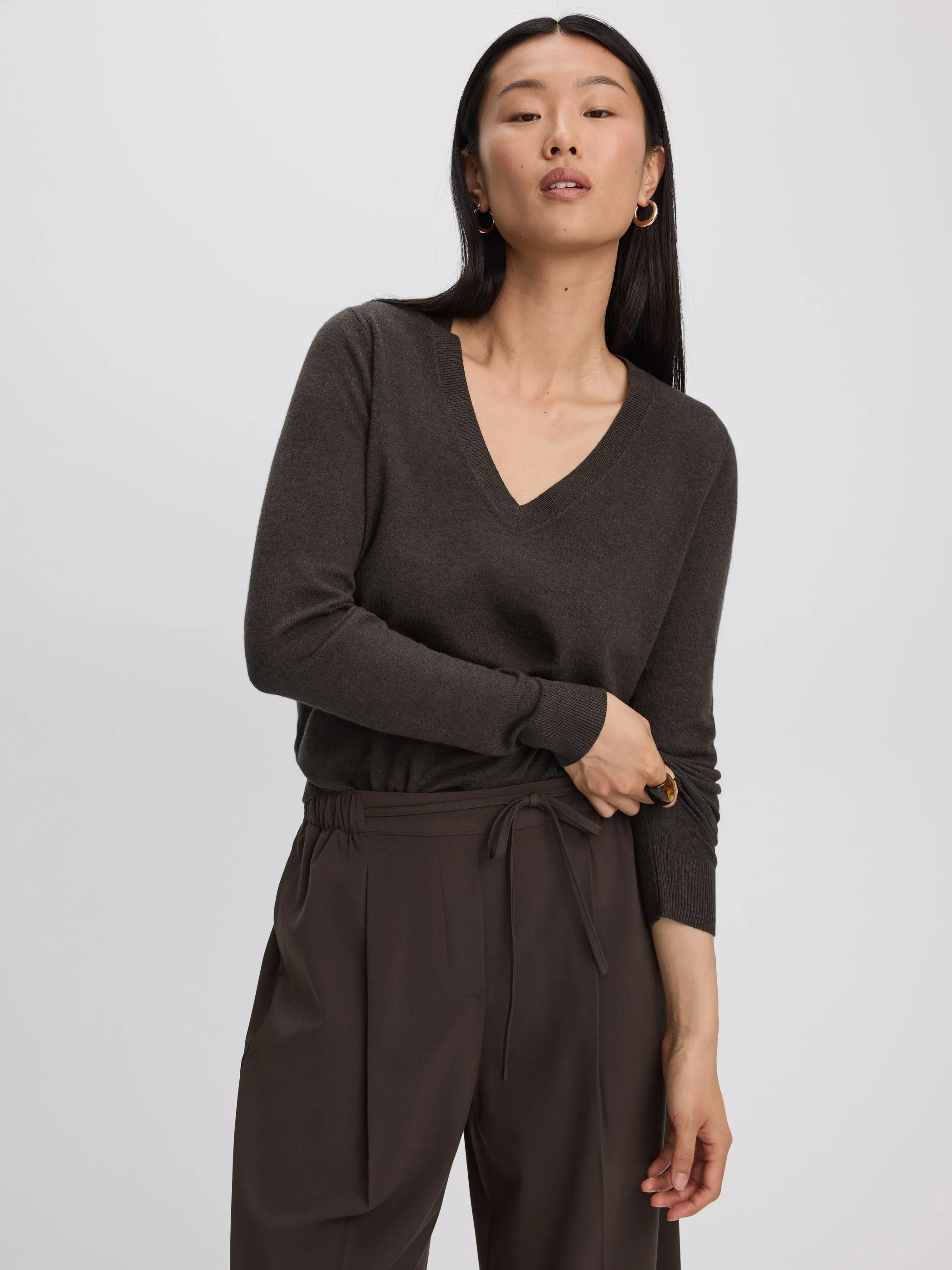 Long-Sleeve V-Neck Pullover - R Essentials sold by Reitmans product image thumbnail 5