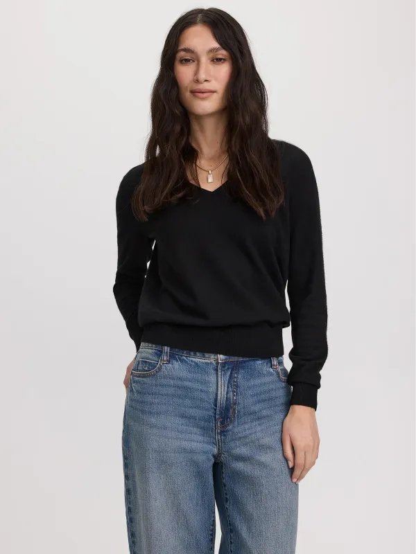 Long-Sleeve V-Neck Pullover - R Essentials made by Reitmans