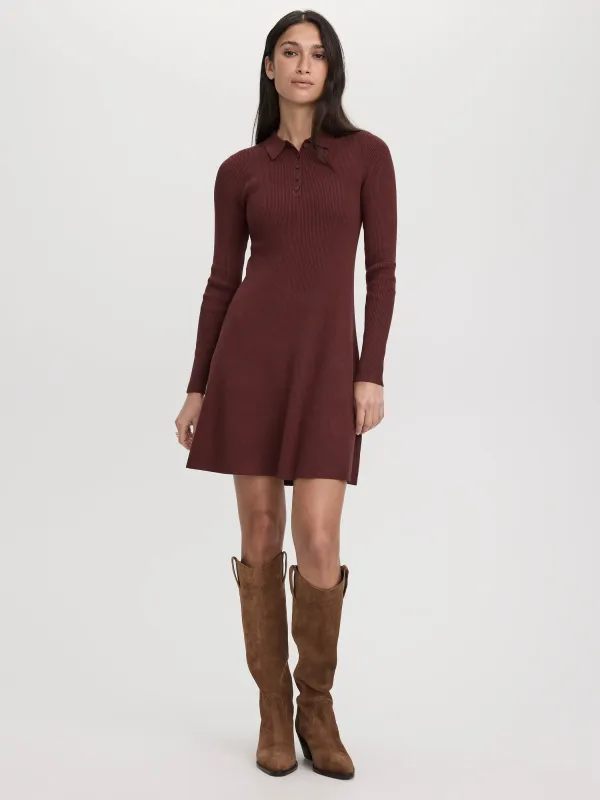 Long-Sleeve Polo Mini Dress made by Reitmans