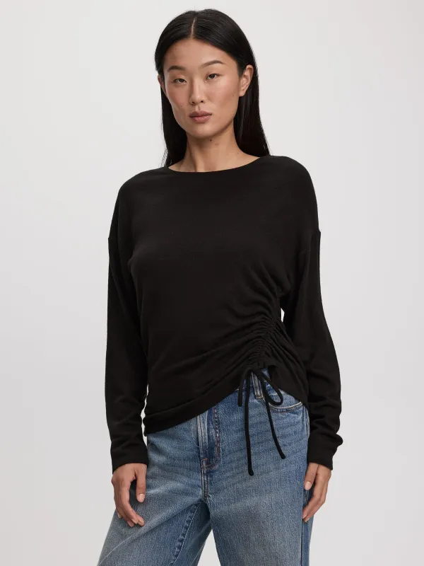 Long-Sleeve Top with Shirred Side made by Reitmans