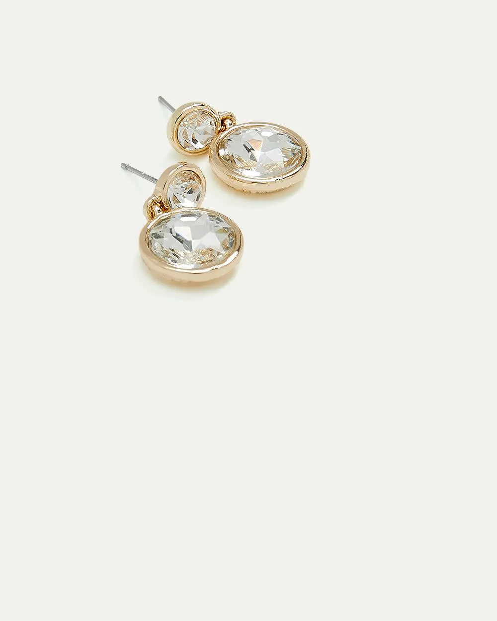 Earrings with Rounded Stone Pendants sold by Reitmans
