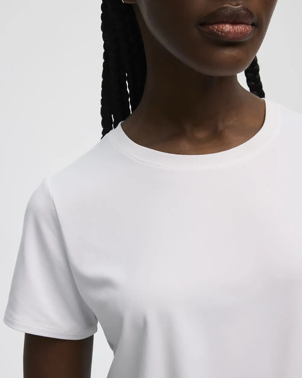 Short-Sleeve Crew-Neck Tee - Dry-Lux (R) Hyba Essentials sold by Reitmans product image thumbnail 4