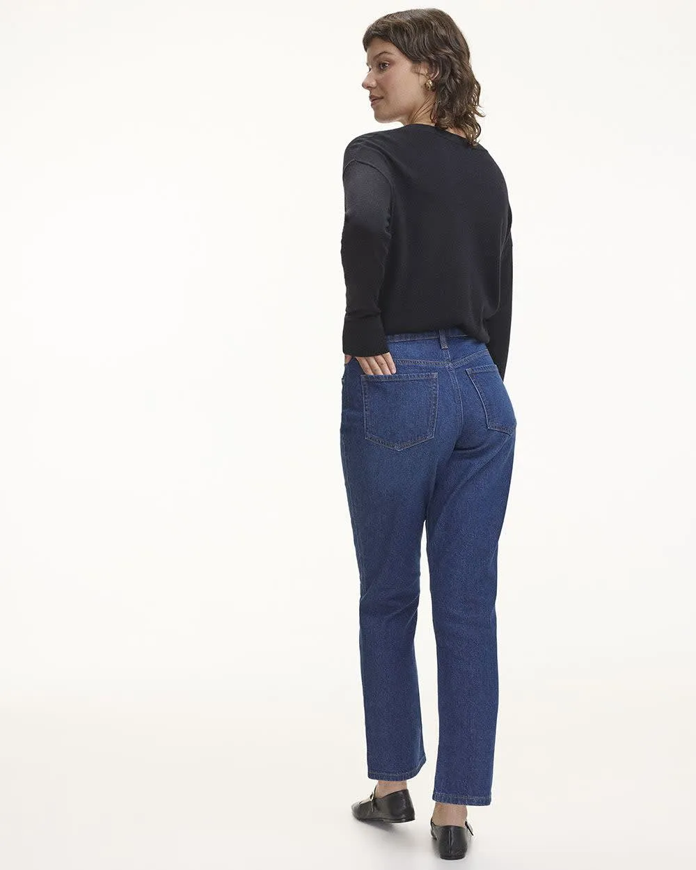Straight-Leg Mid-Rise Jean - Petite sold by Reitmans product image thumbnail 2