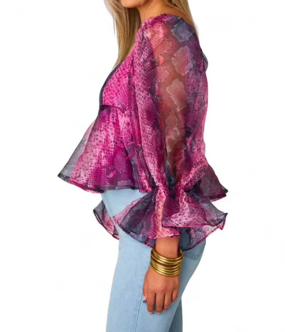 BUDDYLOVE - Pammie Puff Sleeve Peplum Top sold by Reitmans product image thumbnail 2