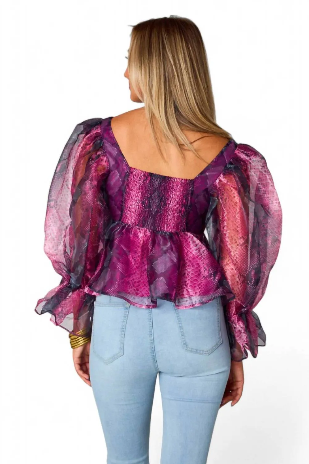 BUDDYLOVE - Pammie Puff Sleeve Peplum Top sold by Reitmans product image thumbnail 3