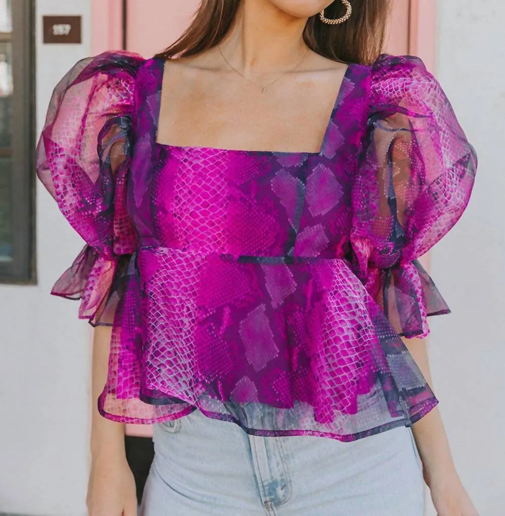 BUDDYLOVE - Pammie Puff Sleeve Peplum Top sold by Reitmans product image thumbnail 4