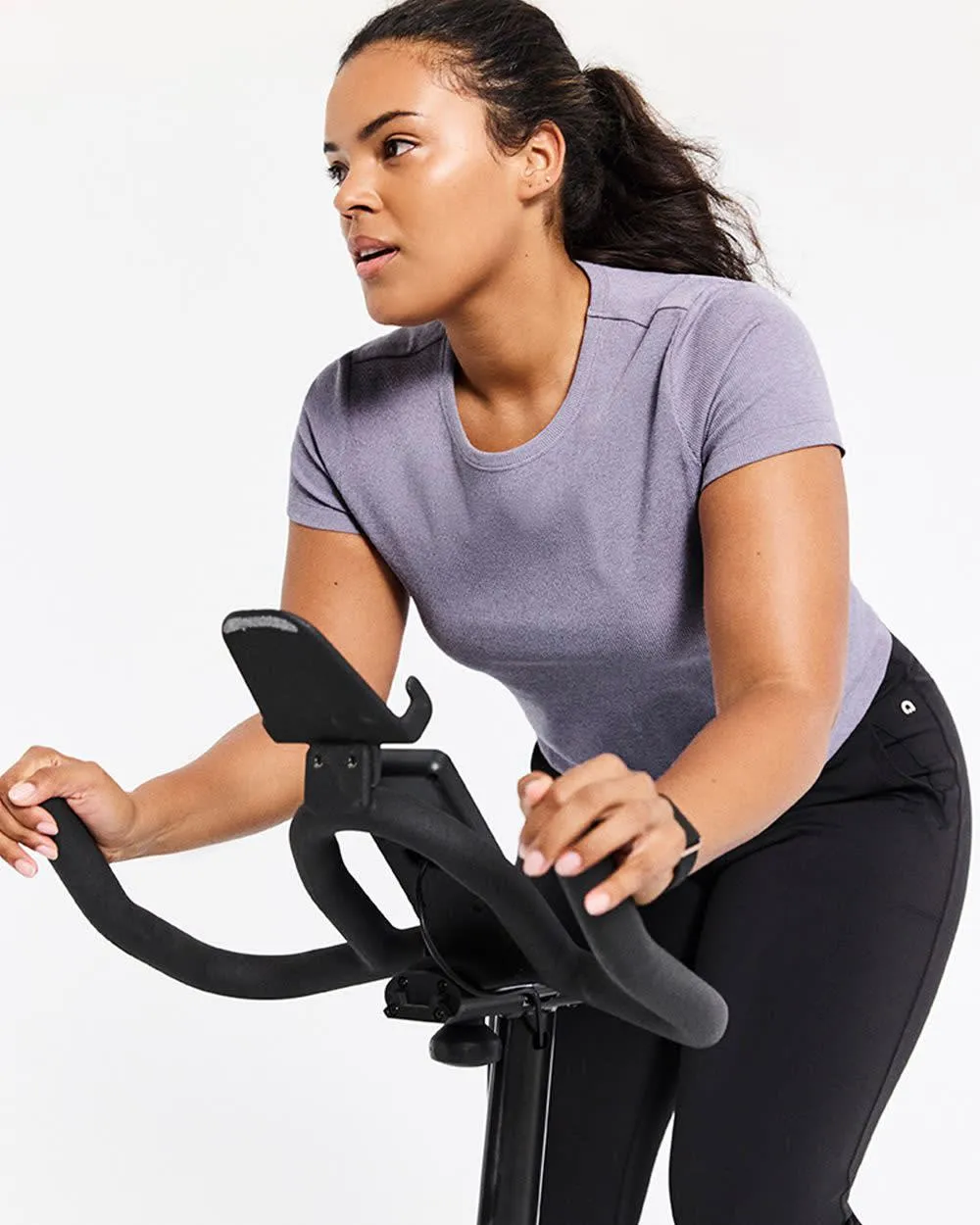 Short-Sleeve Crew-Neck Ribbed Tee - Dry-Lux (R) Hyba sold by Reitmans