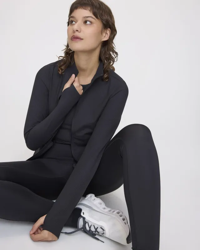 Fitted Ribbed Jacket - Hyba sold by Reitmans