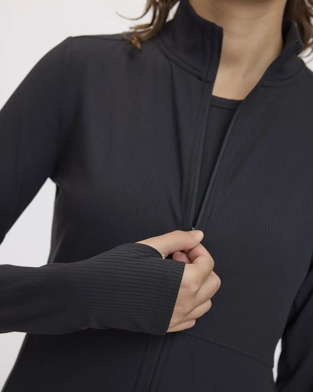 Fitted Ribbed Jacket - Hyba sold by Reitmans product image thumbnail 4