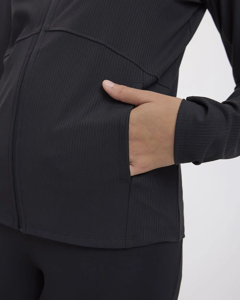 Fitted Ribbed Jacket - Hyba sold by Reitmans product image thumbnail 5