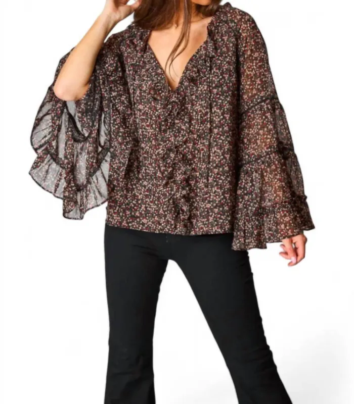BUDDYLOVE - Mason Long Sleeve Ruffle Blouse sold by Reitmans