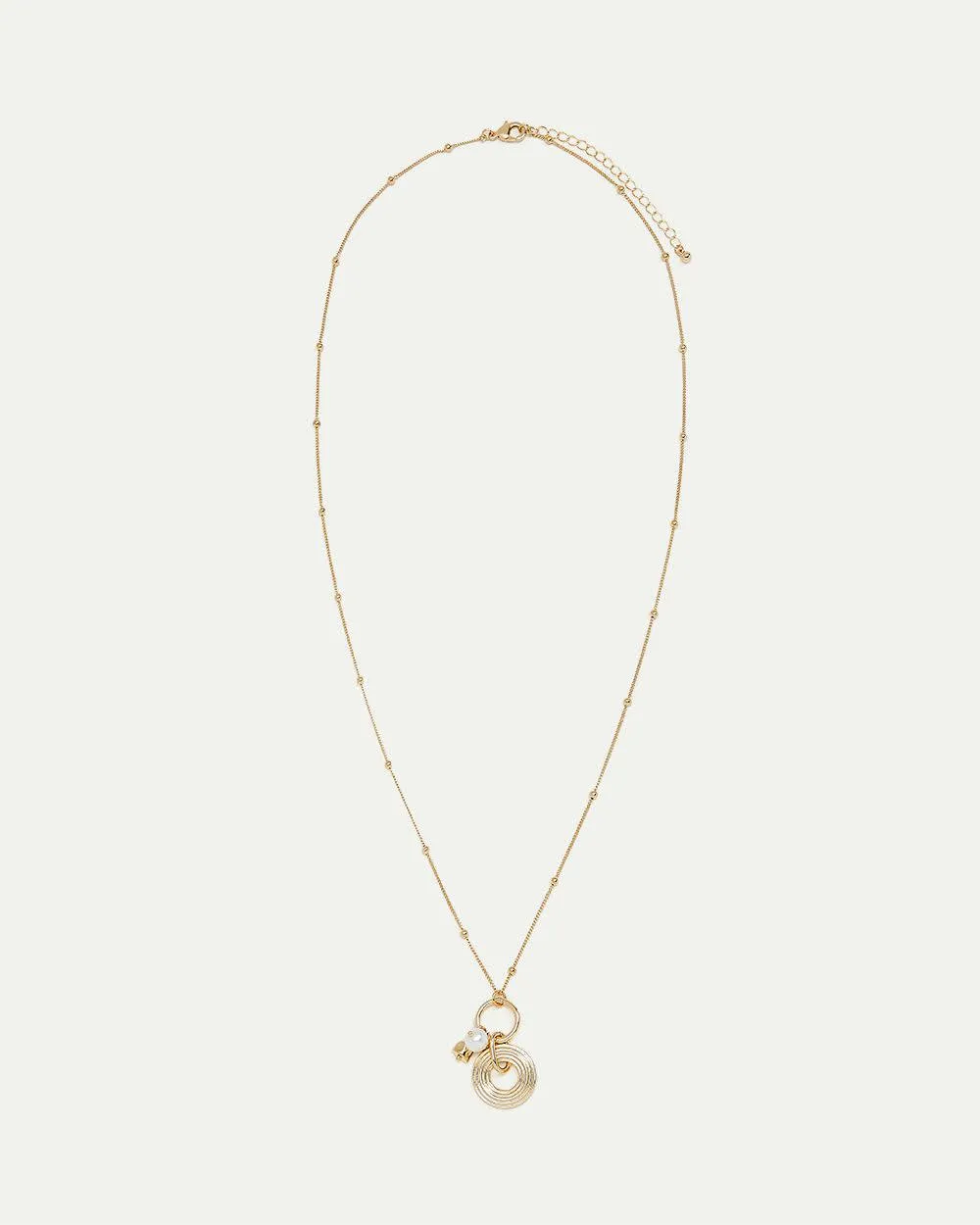 Long Bead Chain with Disk Pendant sold by Reitmans product image thumbnail 2