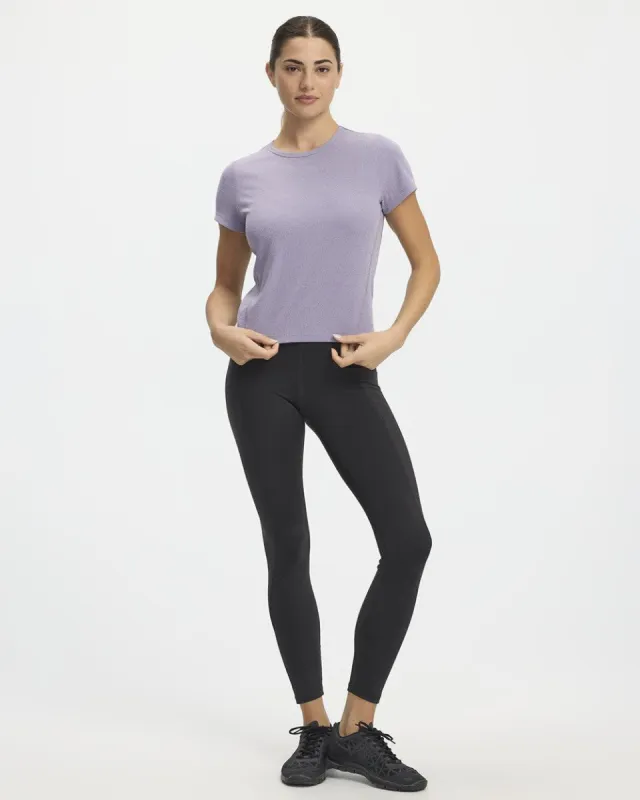 High-Rise Pulse Legging with Ribbed Inserts - Hyba sold by Reitmans