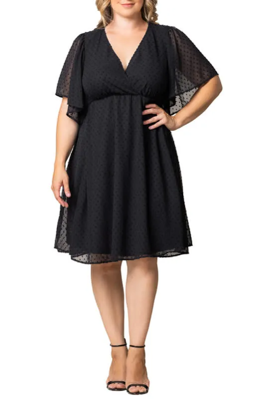 Kiyonna Florence Flutter Sleeve Dress (Plus Size) sold by Reitmans