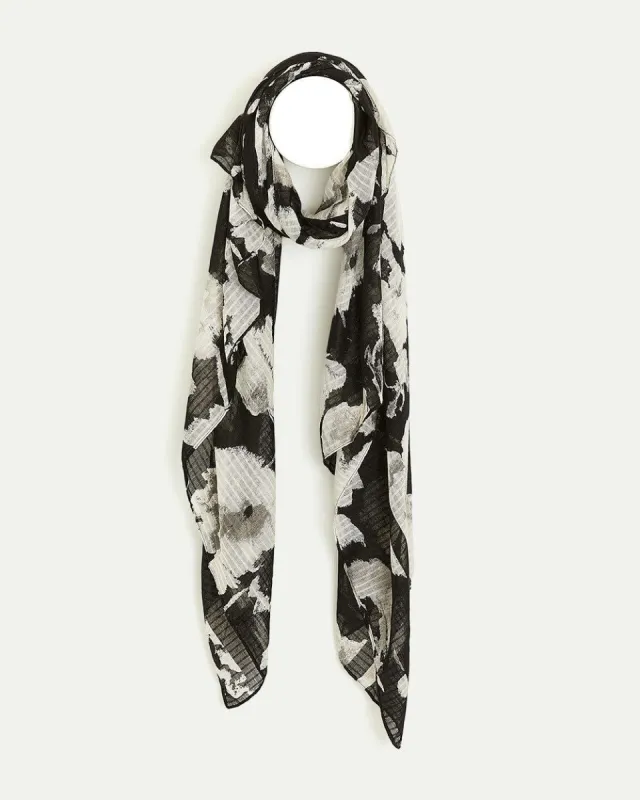 Textured Scarf with Floral Pattern sold by Reitmans