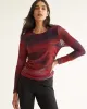 Long-Sleeve Crew-Neck Mesh Top sold by Reitmans