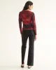 Long-Sleeve Crew-Neck Mesh Top sold by Reitmans