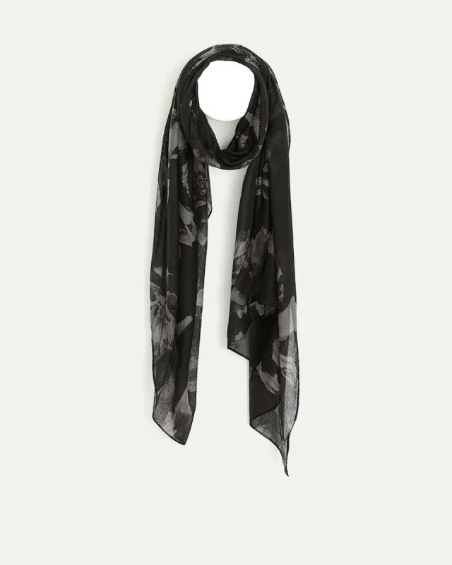 Large Scarf with Tonal Floral Pattern sold by Reitmans