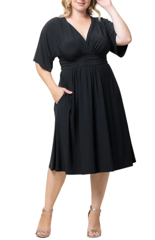 Kiyonna Gia Midi Dress with Pockets (Plus Size) sold by Reitmans