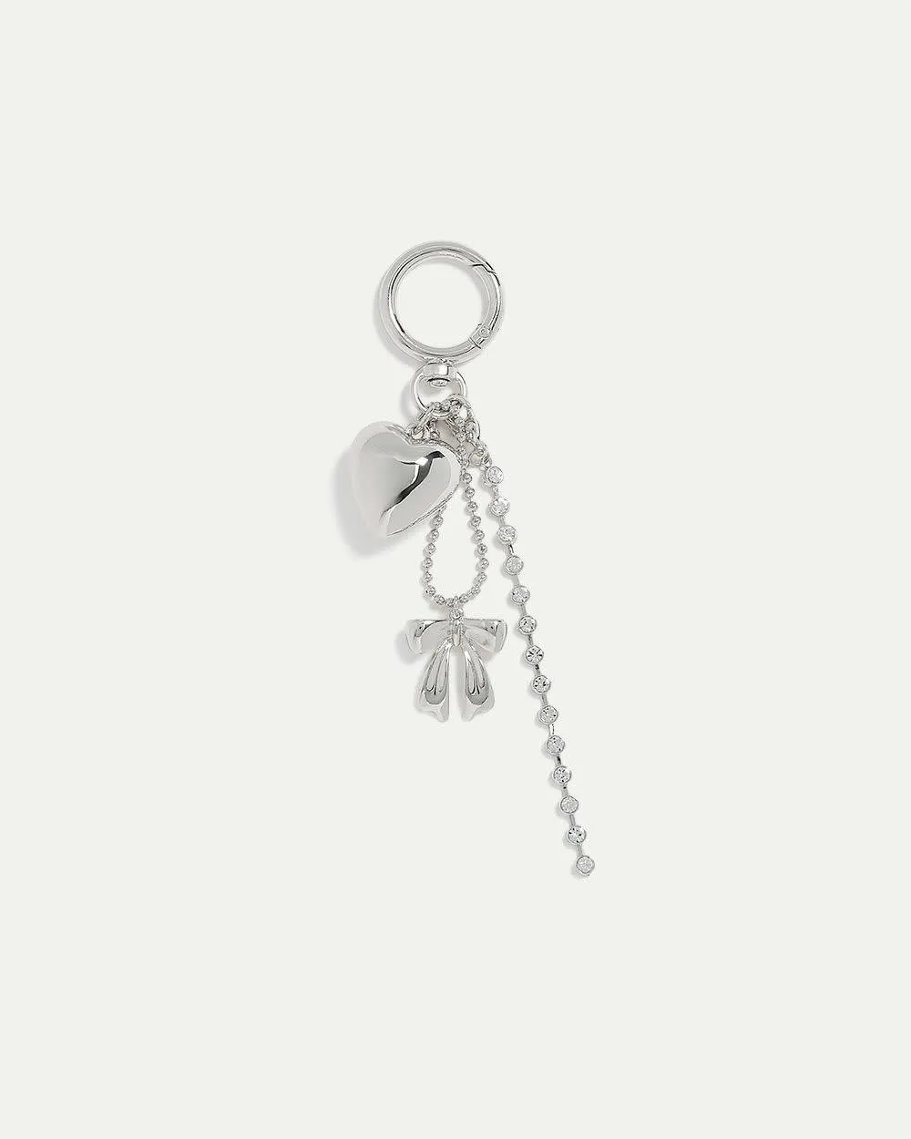 Keychain with Heart and Bow Charms sold by Reitmans product image thumbnail 2