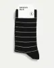 Cotton Crew Socks with Stripes sold by Reitmans