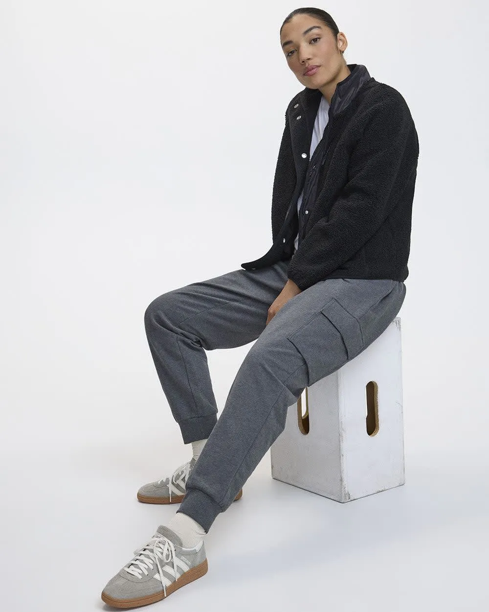 French Terry Jogger with Cargo Pockets - Hyba sold by Reitmans product image thumbnail 4