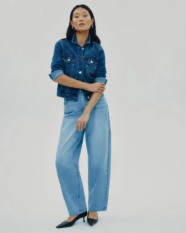 High-Rise Barrel Jeans sold by Reitmans