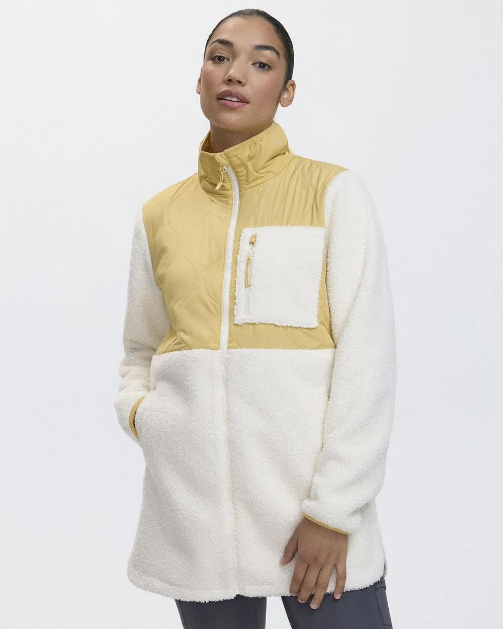 Mix-Media Jacket with Sherpa - Hyba sold by Reitmans